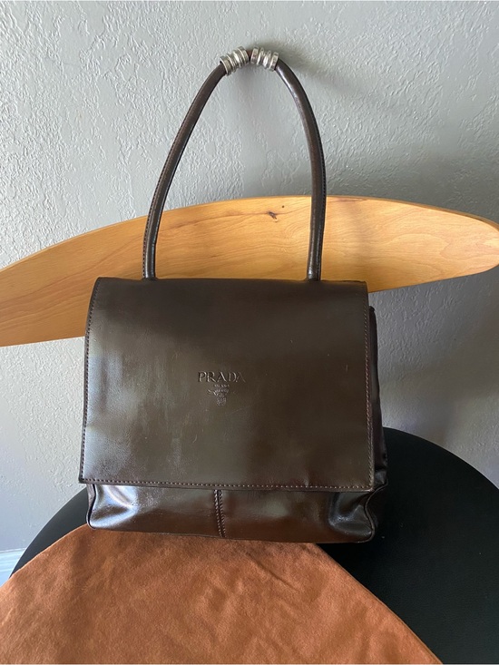 Prada Handbags - Vintage Rina Richi x Prada collab Brown Leather bag